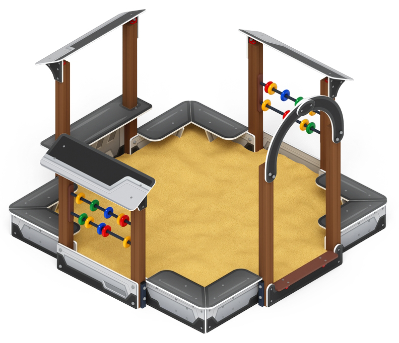 Песочный дворик Теремок (Техно) - ИО 6.01.04-04