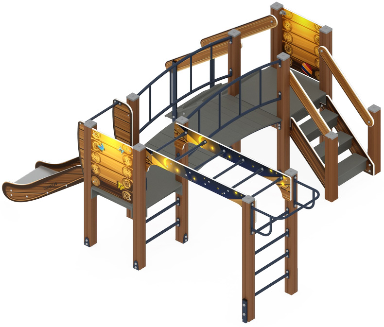 Карапуз (Эко) - ДИК 1.001.05-02 - Игровой комплекс Н=750