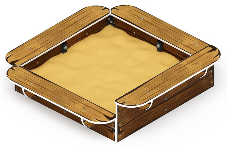 Песочница средняя (Коричневый) - ИО 5.01.15-02