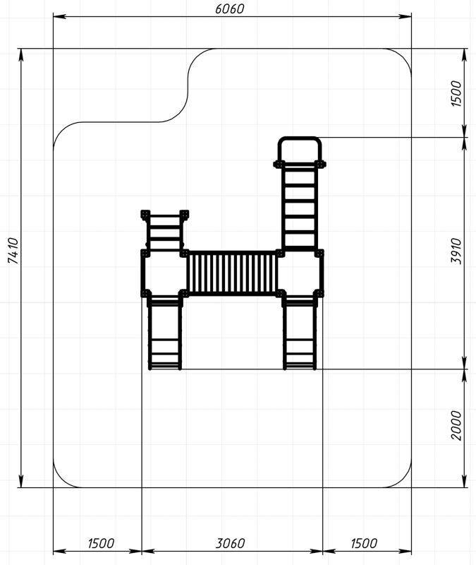 Карапуз (Граффити) - ДИК 1.001.04-03 - Игровой комплекс Н=750