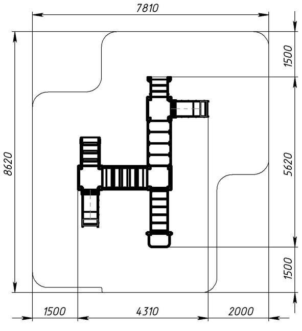 Королевство (Коты) - ДИК 1.15.08-21 - Игровой комплекс H=750