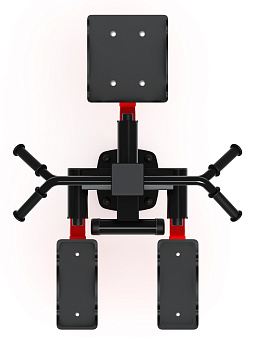 Хипс+Маятник (красный) - Уличный тренажер - СТ 024-11.П