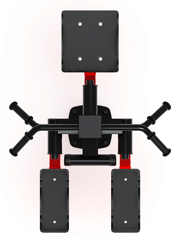 Хипс+Маятник (красный) - Уличный тренажер - СТ 024-11.П