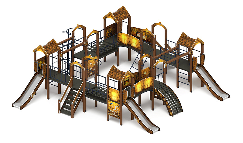 Остров детства (ЭКО) - ДИК 2.01.8.01-02 - Игровой комплекс H=1200