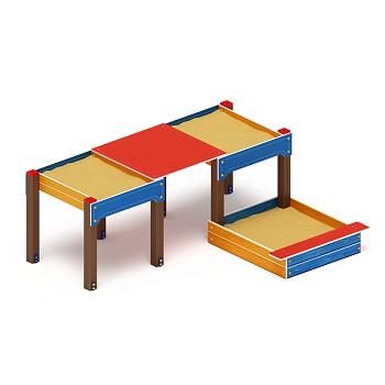 Песочница тройная комбинированная - ДОВ 50.01.06 - Забота