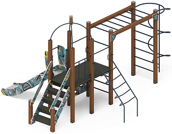 Навина (Техно-голубой) - ДИК 2.09.02-01 - Игровой комплекс H=1200