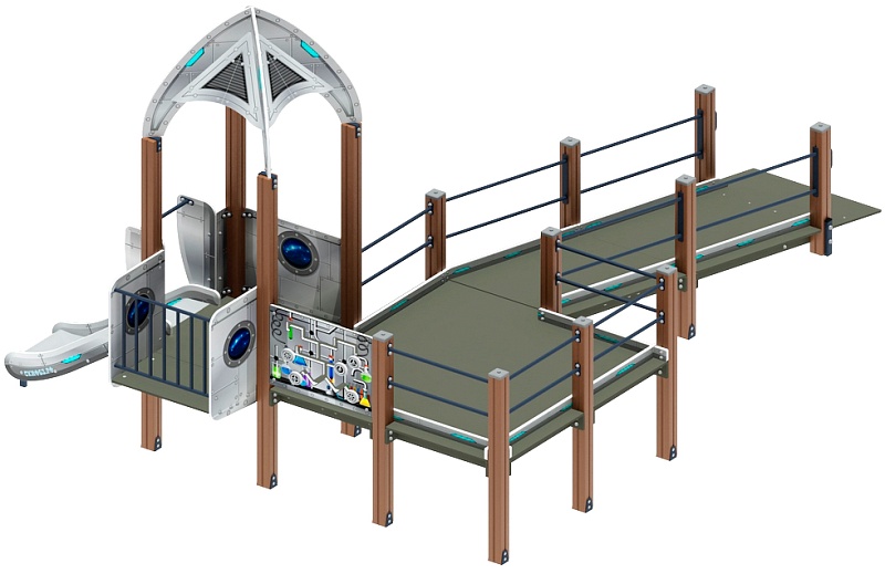 Забота Космопорт (серый) горка Н 750 ДОВ 20.14.03-02