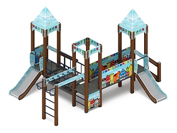 Королевство (Коты) - ДИК 1.15.08-21 - Игровой комплекс H=750