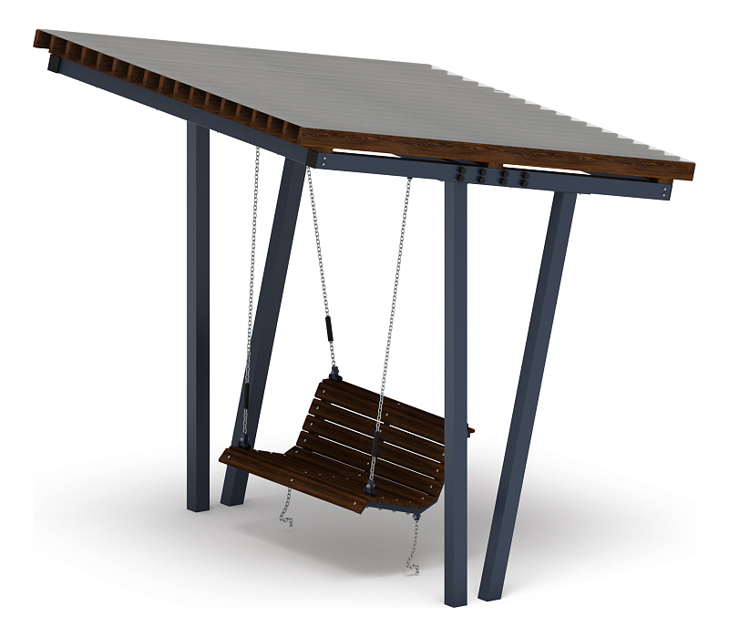Пергола с диваном - МФ 78.03.01-И1 /с поликарбонатом/