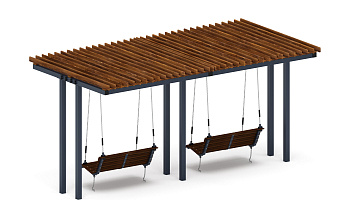 Пергола с диваном - МФ 78.04.02-01.И1 /без поликарбоната/