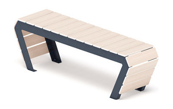 Скамья - МФ 42.02.04-11 (Беленый дуб) Г:380  (под анкера)