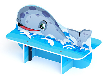 Кит - Скамейка детская - МФ 41.17.01