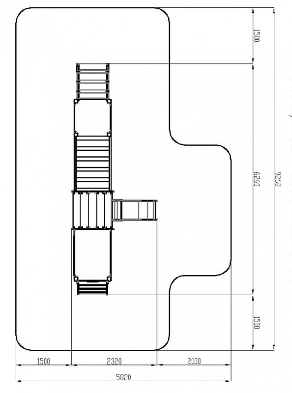 Паровозик (черный) - ДИК 1.03.5.02-02 - Игровой комплекс H=750