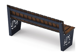 Скамья Лотос - МФ 42.02.01 (Темный дуб) (под анкера)