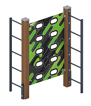 Стенка для лазанья тип 1 - СО 1.20.04-01 (зеленый принт)