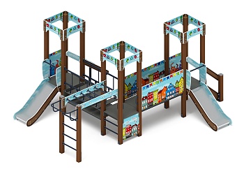 Королевство (Коты) - ДИК 1.15.08-11 - Игровой комплекс H=750