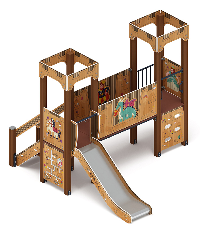 Королевство (Картонное) - ДИК 1.15.06-12 - Игровой комплекс H=900