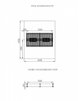 Пергола с диваном - МФ 78.04.02-01.И1 /без поликарбоната/