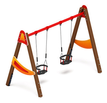 Качели двойные Д2 - ИО 12.Д.01.01.01-И1 - (Счастливое детство)