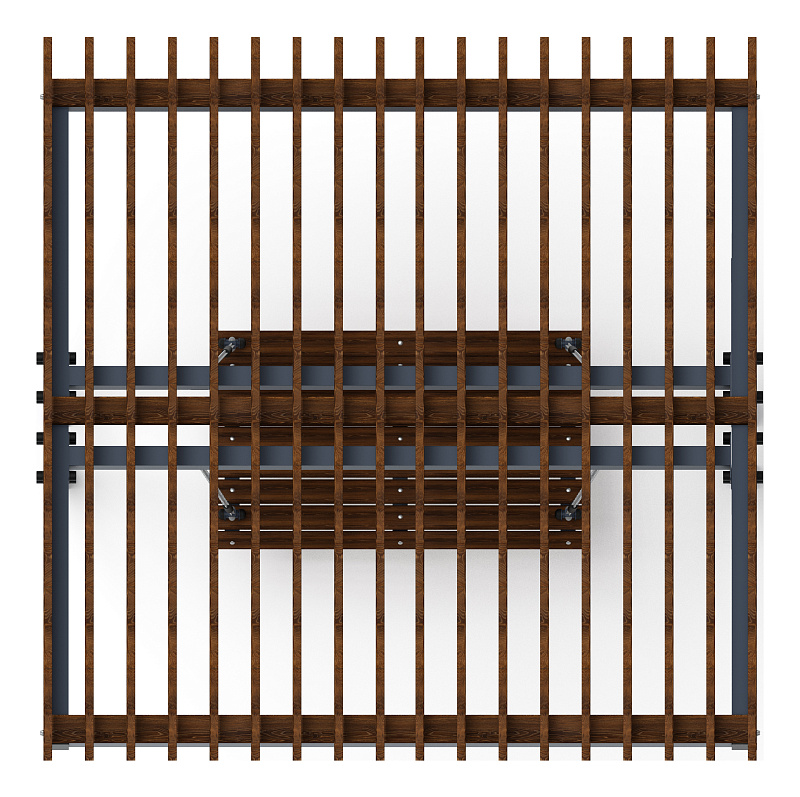 Пергола с диваном - МФ 78.03.01-01.И1 /без поликарбоната/