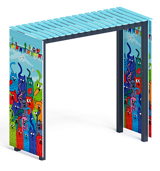 Пергола (Коты) - МФ 77.06.01-07 /без поликарбоната/