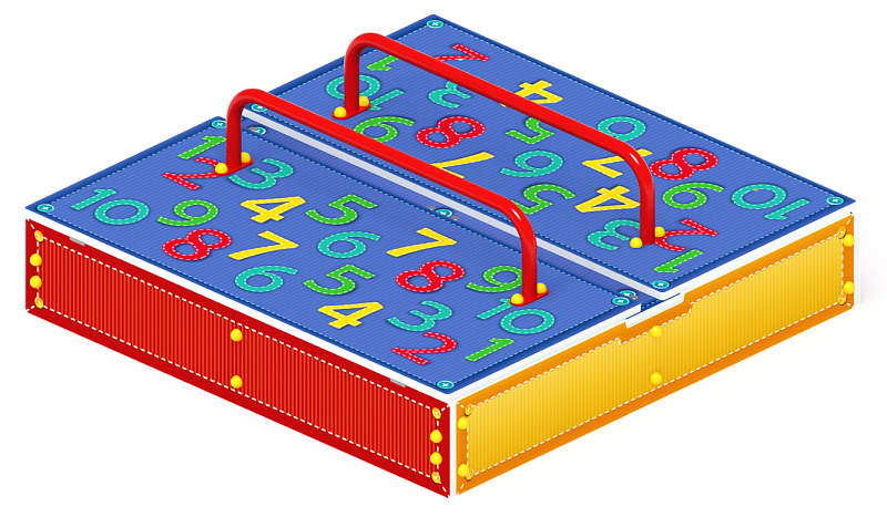 Песочница с крышкой средняя (Арифметика) - ИО 5.01.11-03