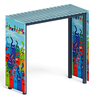 Пергола (Коты) - МФ 77.06.01-06 /с поликарбонатом/