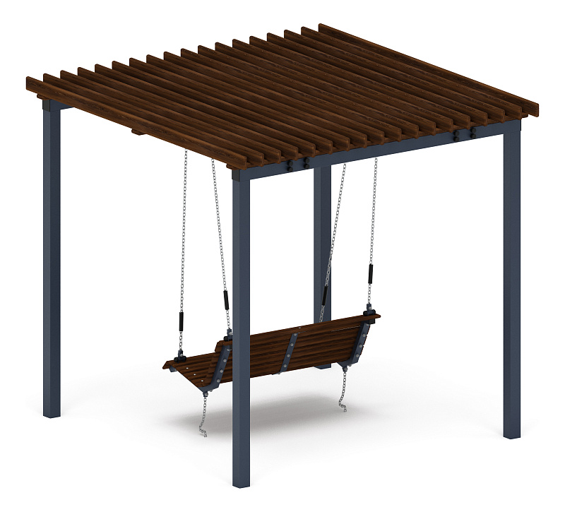 Пергола с диваном - МФ 78.02.01-01.И1 /без поликарбоната/