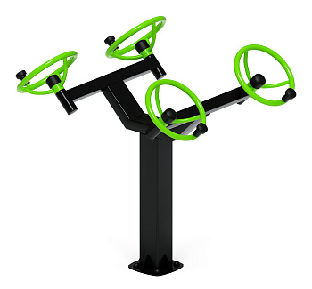 Рули (положение сидя) зеленый - Уличный тренажер - СТ 102-12