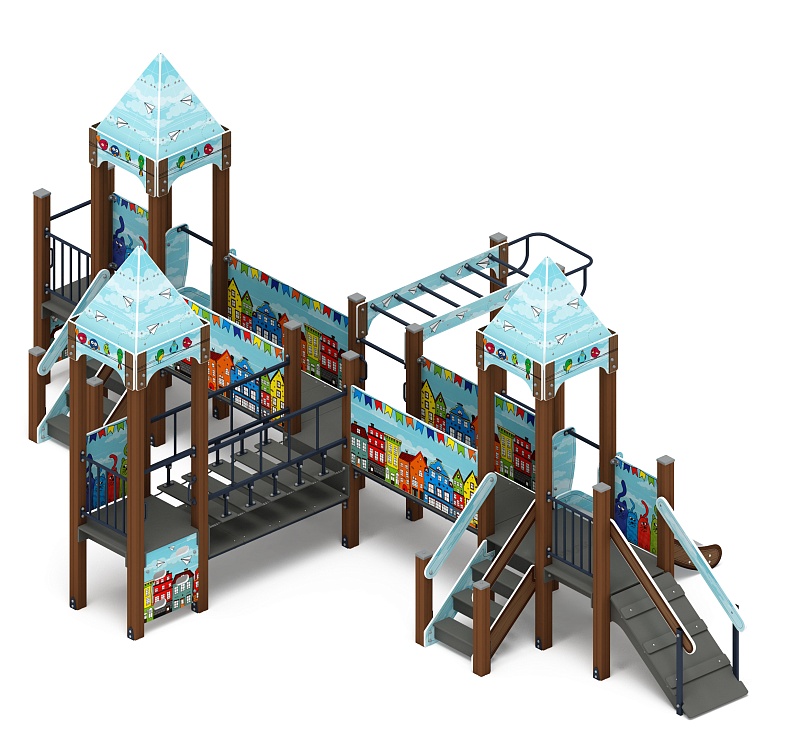 Королевство (Коты) - ДИК 1.15.05-21 - Игровой комплекс H=750