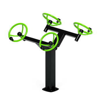 Рули (положение сидя) зеленый - Уличный тренажер - СТ 102-12
