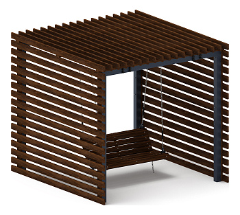 Пергола с диваном - МФ 78.01.01-01.И1 /без поликарбоната/