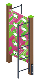 Стенка для лазанья тип 3 - СО 1.20.06-01 (розовый принт)