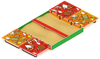 Песочница с крышкой большая (Рыбы) - ИО 5.01.14-01