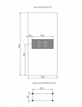 Пергола с диваном - МФ 78.05.01-01.И1 /без поликарбоната/