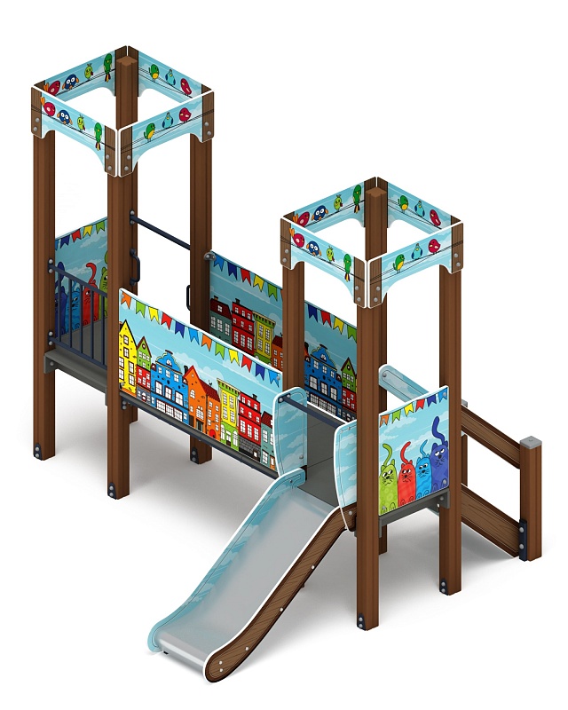 Королевство (Коты) - ДИК 1.15.02-11 - Игровой комплекс H=750