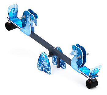 Качалка балансир со спинкой Лошадка (Снежная королева) - ИО 21.М.01.02-П.02