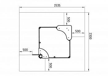 Песочница средняя Кораблик (Морской стиль) - ИО 5.03.01-01
