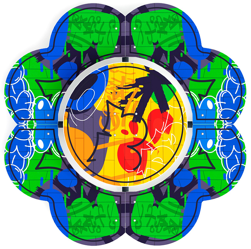 Столик детский Ромашка (граффити) МФ 31.01.10-03