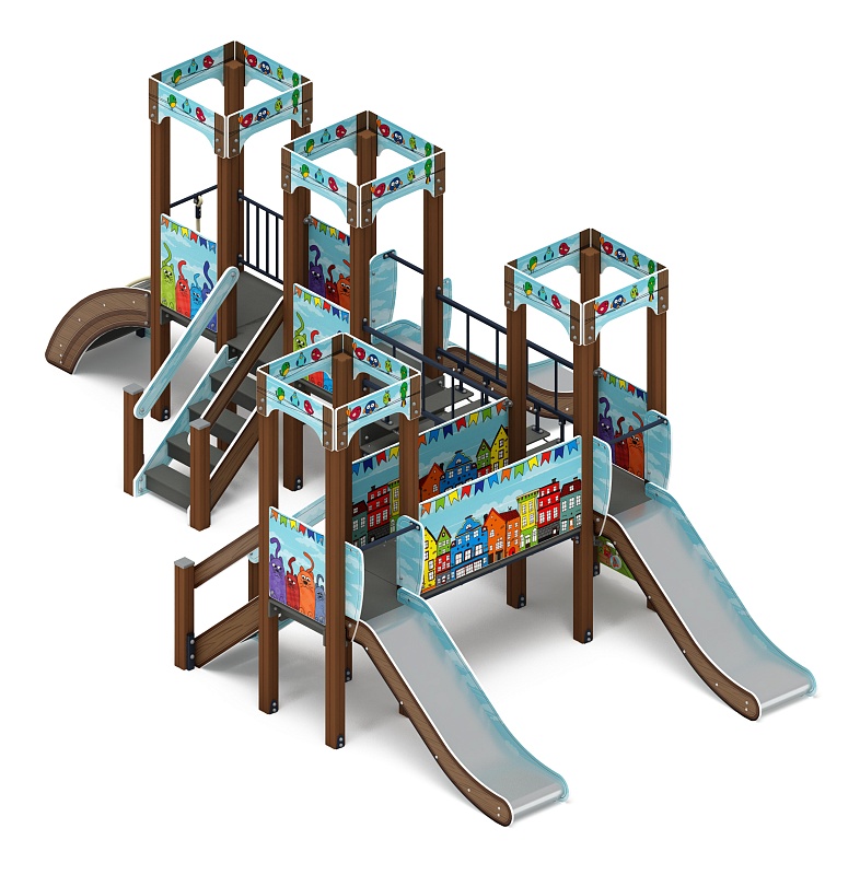 Королевство (Коты) - ДИК 1.15.04-11 - Игровой комплекс H=900