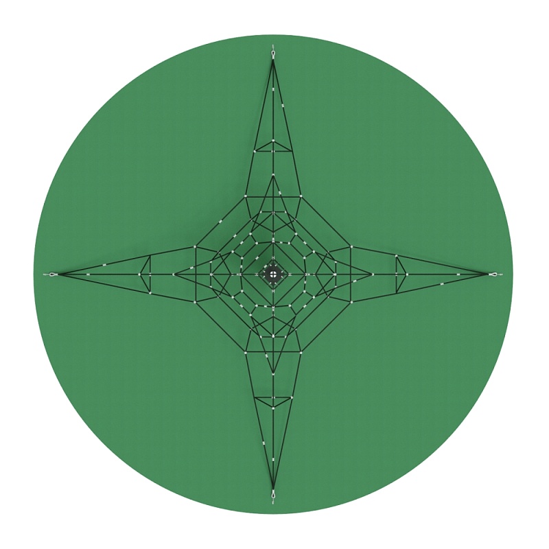 Пирамида - СК 2.05.03-РК сетка на резиновое покрытие