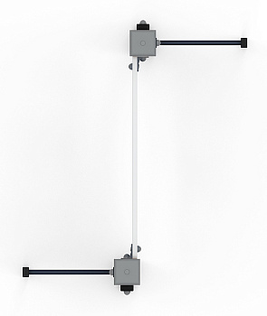 Стенка для лазанья тип 1 - СО 1.20.04-02 (синий принт)