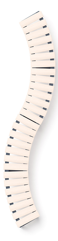 Модульная скамья радиальная (беленый дуб) МФ 42.01.20-01