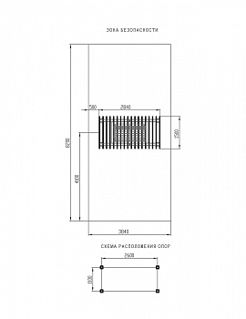 Пергола с диваном - МФ 78.01.02-И1 /с поликарбонатом/