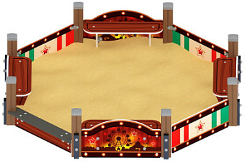 Песочница восьмигранная Карнавал (Шапито) - ИО 5.01.04-20