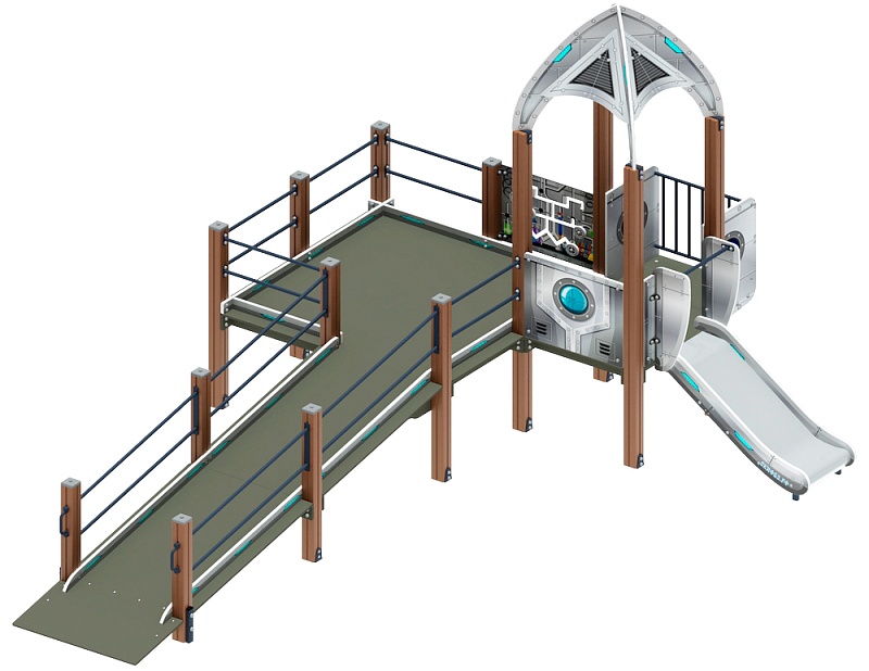 Забота Космопорт (серый) горка Н 750 ДОВ 20.14.03-02