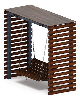 Пергола с диваном - МФ 78.05.01-И1 /с поликарбонатом/