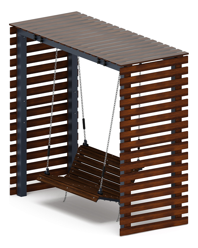 Пергола с диваном - МФ 78.05.01-И1 /с поликарбонатом/