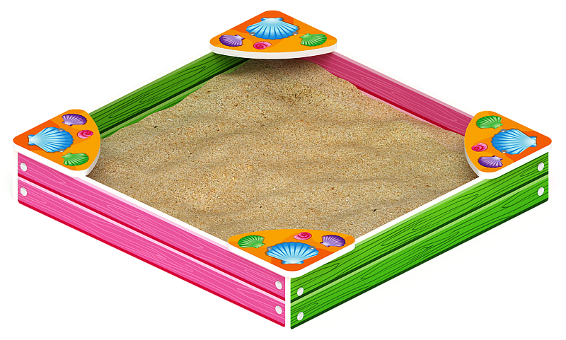 Песочница средняя Лукоморье (Ракушки) - ИО 5.25.01-01
