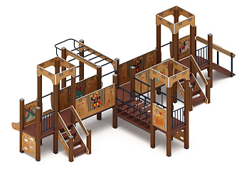 Королевство (Картонное) - ДИК 1.15.05-12 - Игровой комплекс H=750